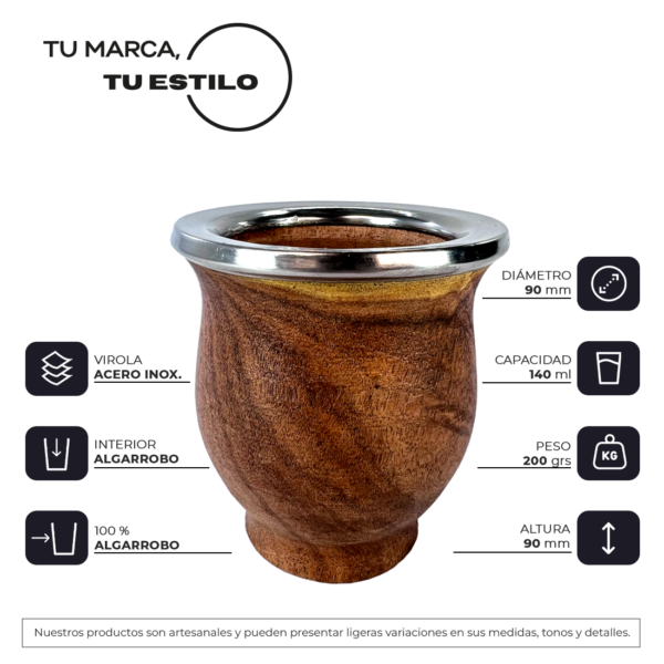 MATE CAMIONERO DE ALGARROBO - Image 5