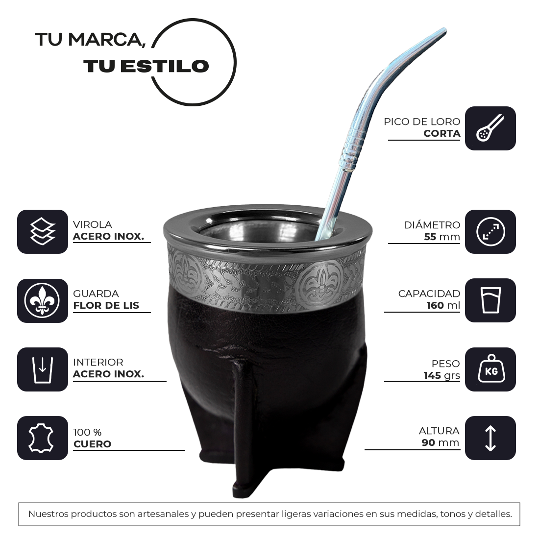 MATE IMPERIAL INT ACERO INOX - Image 5